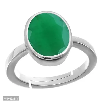 Buy JAGDAMBA GEMS 7.25 Ratti Natural Emerald Ring (Natural Panna/Panna  Stone Gold Ring) Original AAA Quality Gemstone Adjustable Ring Astrological  Purpose for Men Women by Lab Certified at Amazon.in